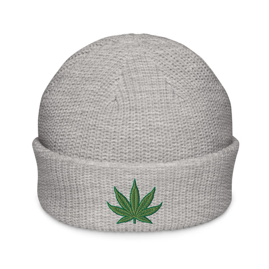 Pot Leaf Fisherman Beanie