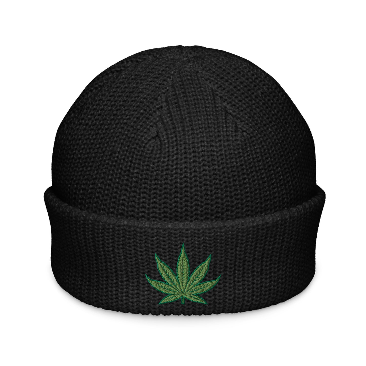 Pot Leaf Fisherman Beanie