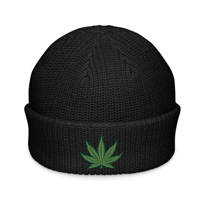 Pot Leaf Fisherman Beanie