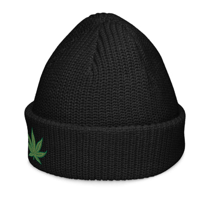 Pot Leaf Fisherman Beanie