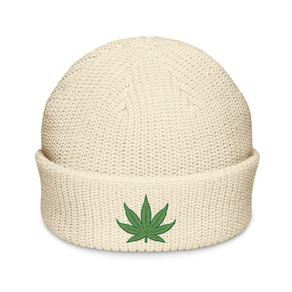 Pot Leaf Fisherman Beanie