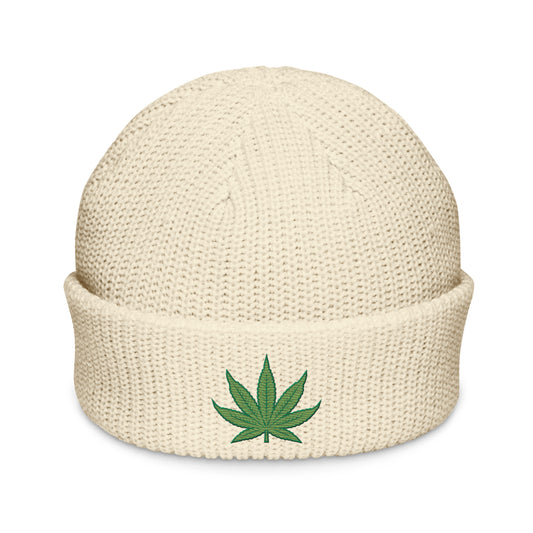 Pot Leaf Fisherman Beanie