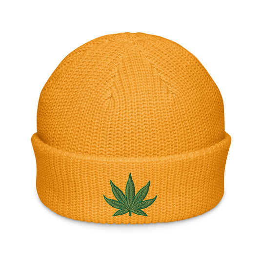 Pot Leaf Fisherman Beanie