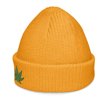 Pot Leaf Fisherman Beanie