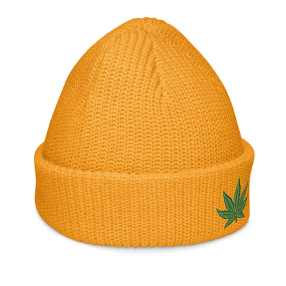 Pot Leaf Fisherman Beanie